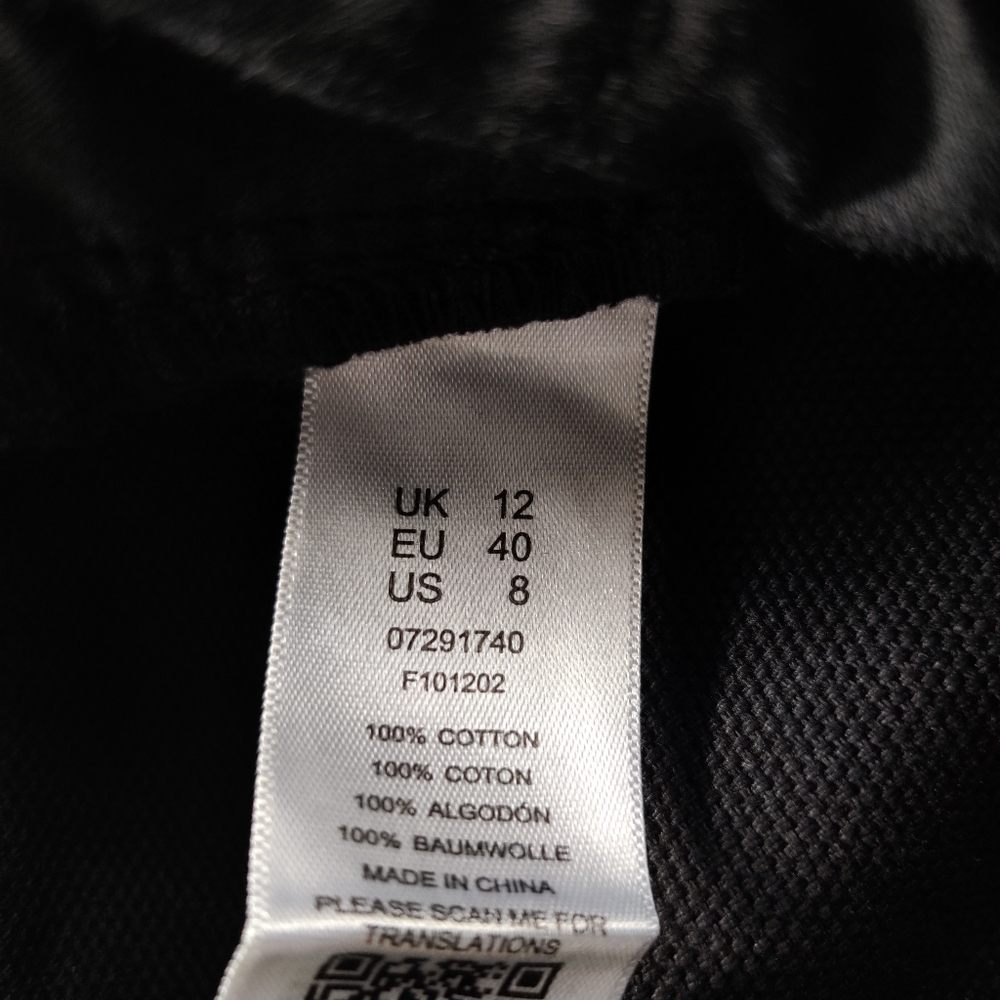 ASOS Flare Leg Raw Hem Jeans Black 8 NWT - Picture 13 of 14